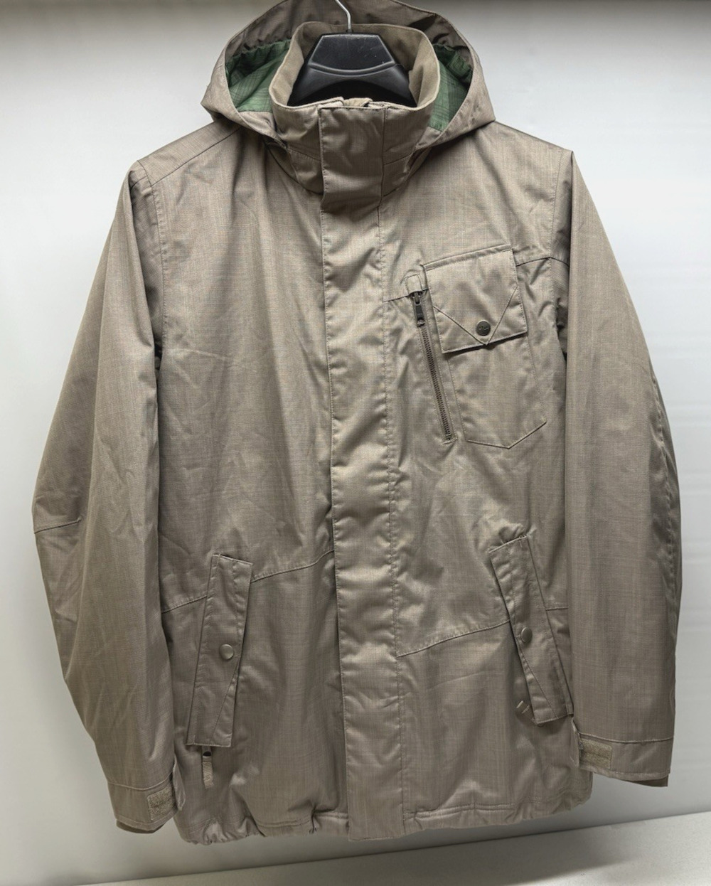 FourSquare MicroShield Snowboard Jacket Mens Medium Brown Waterproof